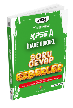Dizgi Kitap KPSS A Soru Cevap Ezberler İdare Hukuku