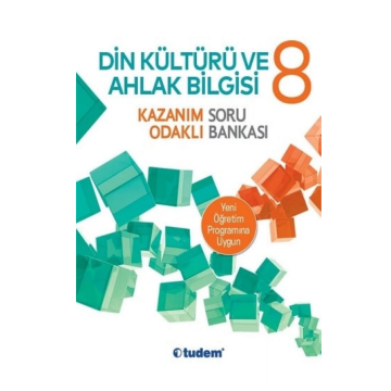 Tudem Yayınları 8.Sınıf Din Kültürü ve Ahlak Bilgisi Kazanım Odaklı Soru Bankası
