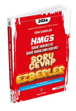 Dizgi Kitap HMGS Soru Cevap Ezberler İdare Hukuku ve İdari Yargılama Hukuku
