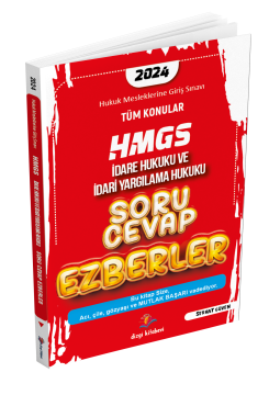 Dizgi Kitap HMGS Soru Cevap Ezberler İdare Hukuku ve İdari Yargılama Hukuku