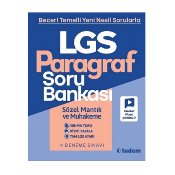 Tudem Yayınları LGS Paragraf Soru Bankası
