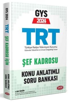 TRT Şef Kadrosu İçin GYS Konu Anlatımlı Soru Bankası Data Yayınları