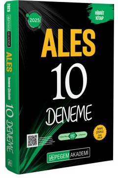 2025 ALES Tamamı Çözümlü 10 Deneme Pegem Yayınları