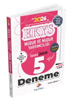 Dizgi Kitap 2026 MEB EKYS Müdür ve Müdür Yardımcılığı Tamamı Çözümlü 5`li Deneme Fatih Sesli 4. Baskı
