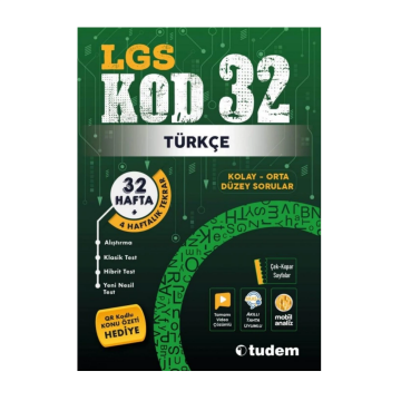 Tudem Yayınları LGS Türkçe Kod 32 Tekrar Testleri