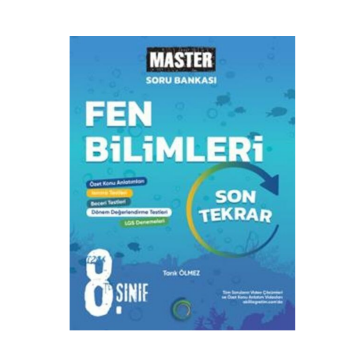 Okyanus Yayınları 8. Sınıf Fen Bilimleri Master Son Tekrar Soru Bankası