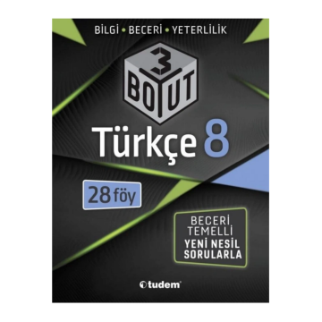 Tudem Yayınları 8. Sınıf Türkçe 3 Boyut 28 li Föy