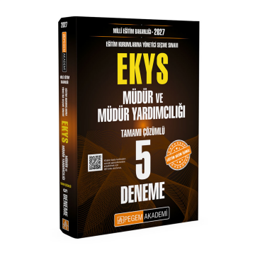 Pegem Yayınları 2027 EKYS MEB Müdür ve Müdür Yardımcılığı 5 Deneme