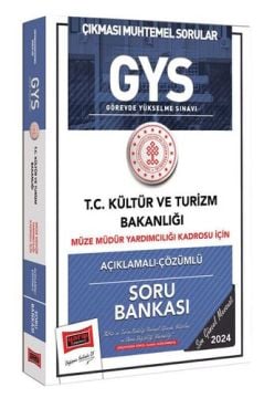 2024 GYS Kültür ve Turizm Bakanlığı Müze Müdür Yardımcılığı Kadrosu İçin Açıklamalı Çözümlü Soru Bankası Yargı Yayınları