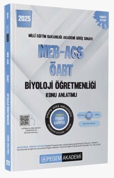 2025 MEB-AGS-ÖABT Biyoloji Öğretmenliği Konu Anlatımlı Pegem Yayınları