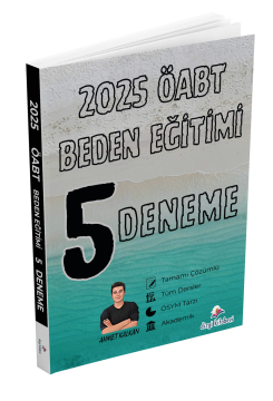 Dizgi Kitap 2025 MEB-AGS ÖABT Beden Eğitimi Tamamı Çözümlü 5 Deneme Sınavı Ahmet Kalkan