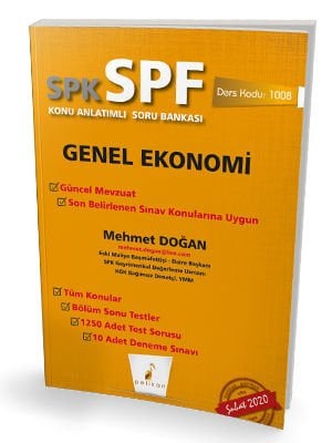 Pelikan Yayınları SPK - SPF Genel Ekonomi Konu Anlatımlı Soru Bankası 1008