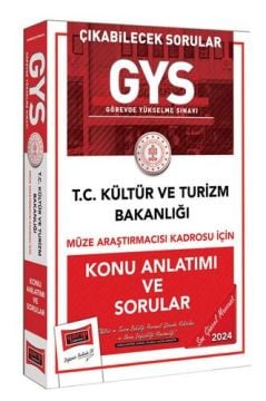 2024 GYS T.C Kültür ve Turizm Bakanlığı Müze Araştırmacısı Kadrosu İçin Konu Anlatımı ve Sorular Yargı Yayınları