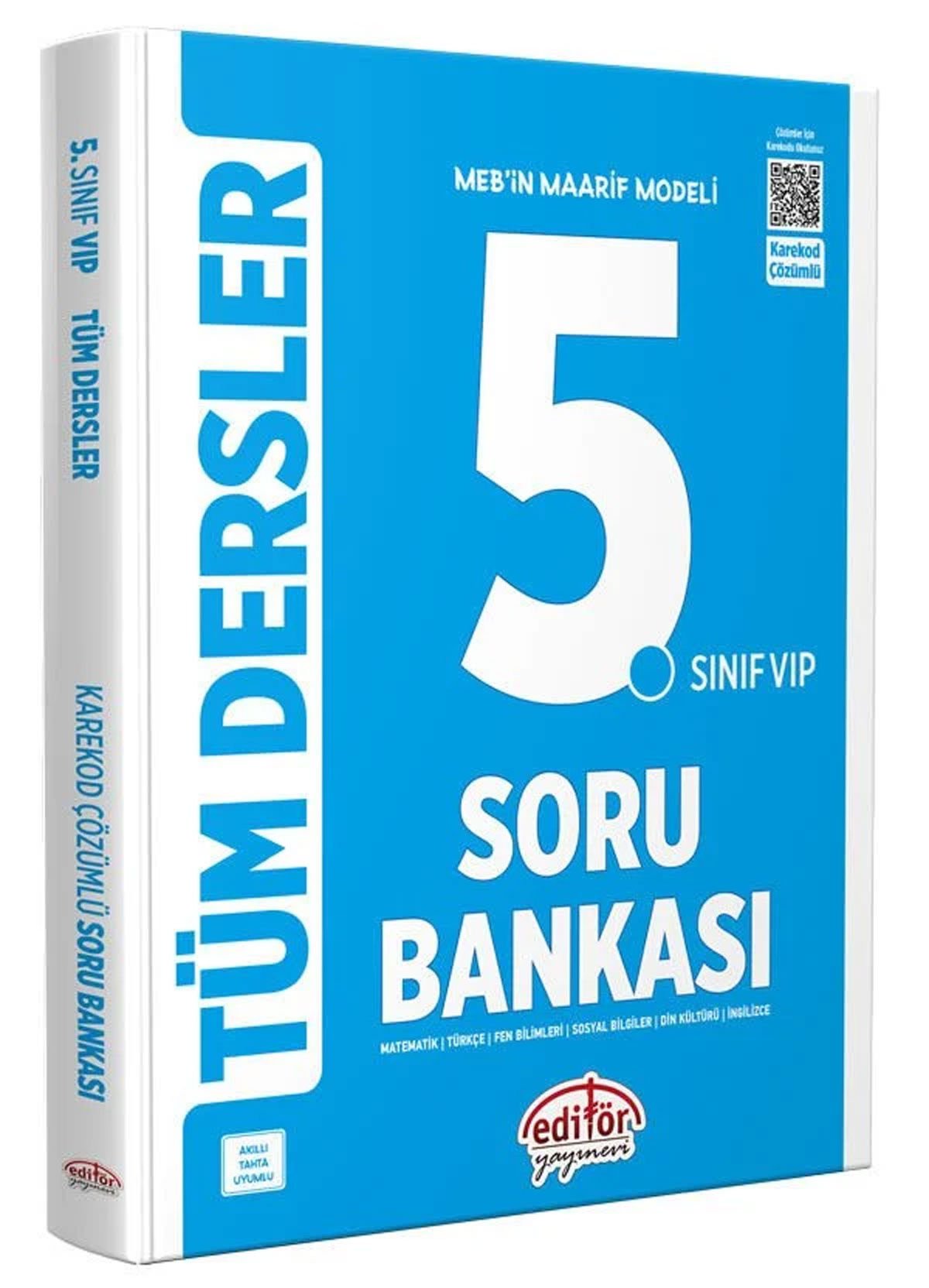 Editör Yayınları 5. Sınıf VIP Tüm Dersler Soru Bankası