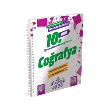 Murat Yayınları 10. Sınıf Coğrafya Öğrencim Defteri
