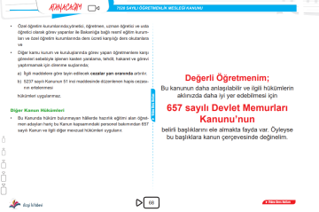 Dizgi Kitap 2025 MEB-AGS Mevzuat (222, 1739, 7528 Sayılı Kanun) Video Ders Notu Eğitimci İkizler