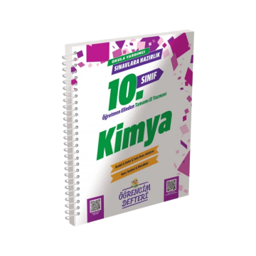 Murat Yayınları 10. Sınıf Kimya Öğrencim Defteri