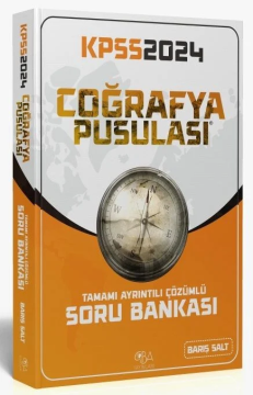 CBA Yayınları 2024 KPSS Coğrafya Pusulası Soru Bankası Çözümlü - Barış Salt