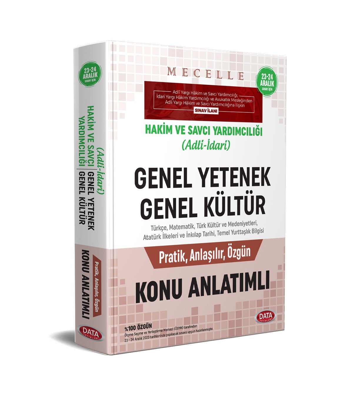 MECELLE HAKİM VE SAVCI YARDIMCILIĞI (ADLİ-İDARİ) GENEL YETENEK - GENEL KÜLTÜR KONU ANLATIMLI