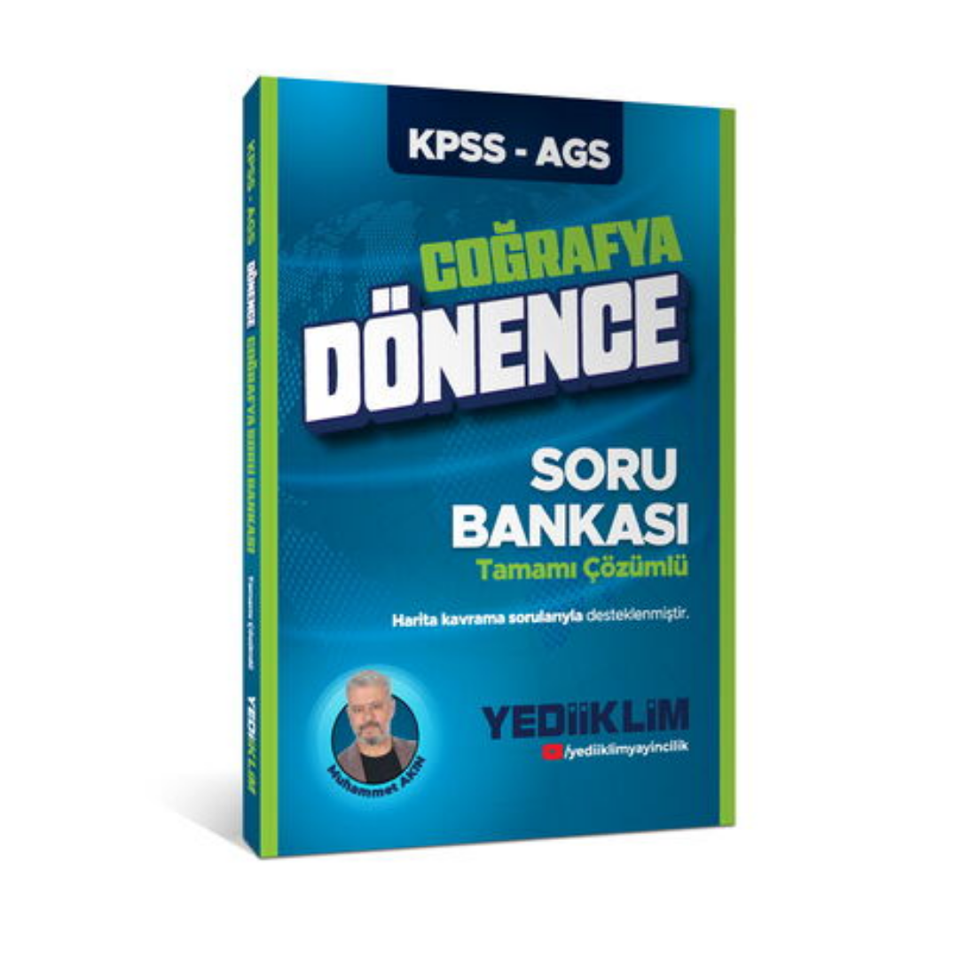 Kpss-Ags Dönence Coğrafya Tamamı Çözümlü Soru Bankası Yediiklim Yayınları
