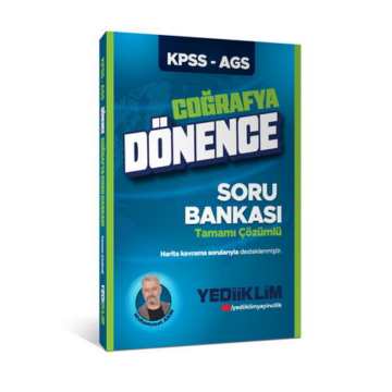 Yediiklim Yayınları KPSS-AGS Dönence Coğrafya Tamamı Çözümlü Soru Bankası Muhammet AKIN