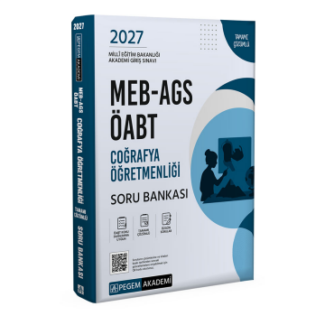 Pegem Yayınları 2027 MEB-AGS ÖABT Coğrafya Öğretmenliği Soru Bankası