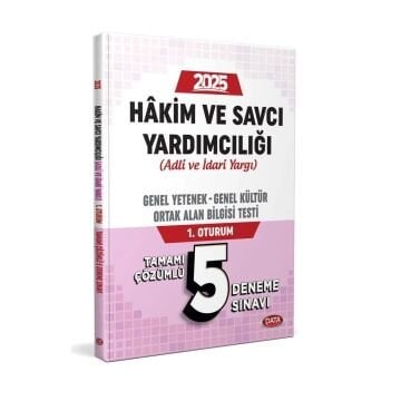 Data Yayınları 2025 Hakim ve Savcı Yardımcılığı (Adli-İdari) Genel Yetenek - Genel Kültür ve Ortak Alan Bilgisi 1. Oturum Tamamı