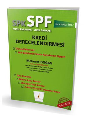 Pelikan Yayınları SPK - SPF Kredi Derecelendirmesi Konu Anlatımlı Soru Bankası 1017