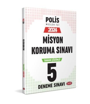 Emniyet Genel Müdürlüğü Polis Misyon Koruma Sınavı Tamamı Çözümlü 5 Deneme Sınavı Data Yayınları