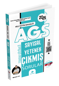Dizgi Kitap 2025 MEB-AGS Sayısal Yetenek Video Çözümlü Çıkmış Sorular Mertcan Güler