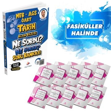 Dizgi Kitap 2025 Meb Ags ÖABT Tarih Alan Bilgisi Ne Sordu Ne Sorar Fasiküller Halinde Soru Bankası Selami Yalçın