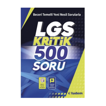 Tudem Yayınları LGS Kritik 500 Soru