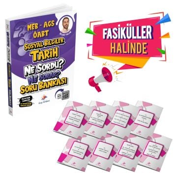 Dizgi Kitap 2025 Meb Ags ÖABT Sosyal Bilgiler Tarih Ne Sordu Ne Sorar Fasiküller Halinde Soru Bankası Selami Yalçın