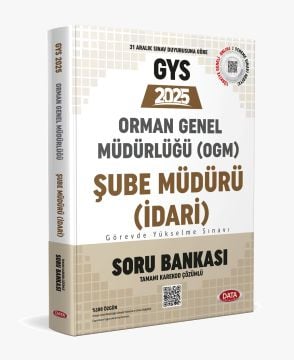 Data Yayınları 2025 GYS Orman Genel Müdürlüğü Şube Müdürü (İdari) Karekod Çözümlü Soru Bankası