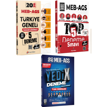 Dizgi Kitap 2026 MEB AGS Türkiye Geneli 5 Deneme & MEB AGS TOP 5 Tamamı PDF Çözümlü 5 Deneme & MEB-AGS Tüm Dersler YediX 7 Deneme Çözümlü İndeks Akademi Seti
