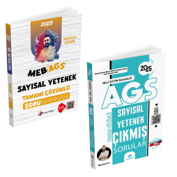 Dizgi Kitap 2025 MEB AGS Sayısal Yetenek Tamamı Pdf Çözümlü Soru Bankası ve Çıkmış Sorular Seti Mertcan Güler