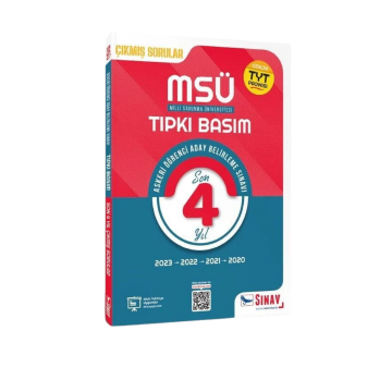 Sınav Yayınları MSÜ Tıpkı Basım Son 4 Yıl Çıkmış Çözümlü Sorular