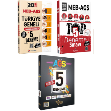 Dizgi Kitap 2026 MEB-AGS Türkiye Geneli 5 Deneme, TOP 5 Tamamı PDF Çözümlü 5 Deneme ve Liderler Karması Tüm Dersler 5 Deneme Çözümlü Seti