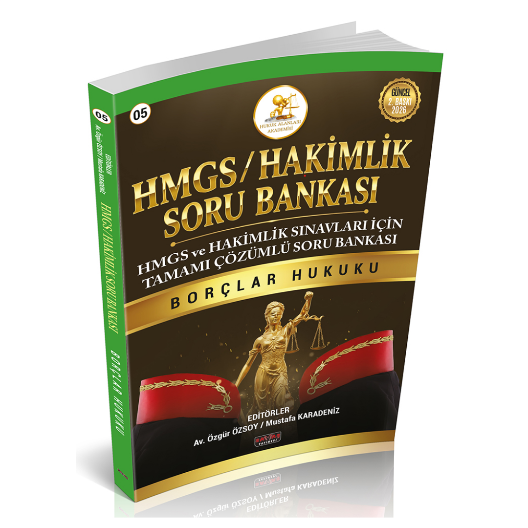 HMGS-HAKİMLİK Soru Bankası Borçlar Hukuku Savaş Yayınları