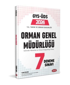 Data Yayınları 2024 GYS-ÜDS Orman Genel Müdürlüğü 7 Deneme Sınavı