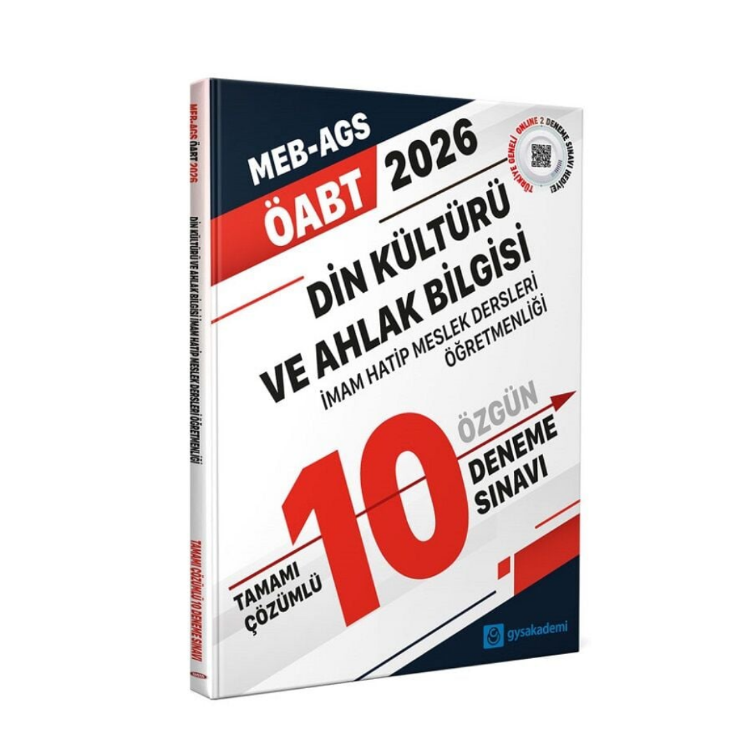 2026 ÖABT MEB-AGS Din Kültürü ve Ahlak Bilgisi Öğretmenliği 10 Deneme Çözümlü GYS Akademi