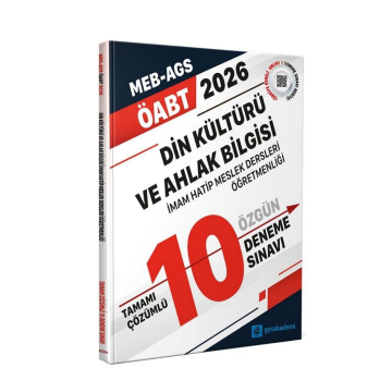 2026 ÖABT MEB-AGS Din Kültürü ve Ahlak Bilgisi Öğretmenliği 10 Deneme Çözümlü GYS Akademi