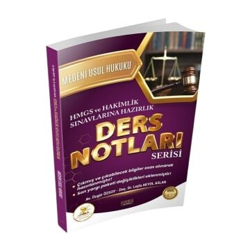 Savaş Yayınları HUKAL HMGS-HAKİMLİK Medeni Usul Hukuku Ders Notları