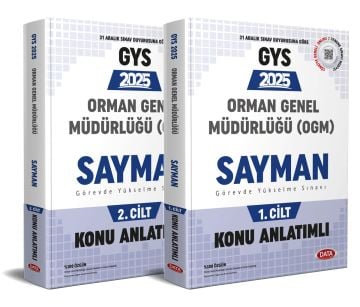 Orman Genel Müdürlüğü Sayman Görevde Yükselme Sınavı Konu Anlatımlı 1-2 Data Yayınları