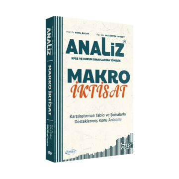 Monopol Yayınları KPSS A Grubu Analiz Makro İktisat Konu Anlatımı 6. Baskı