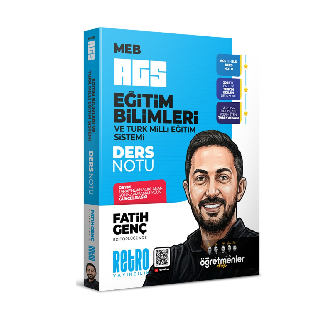 2026 MEB AGS Eğitim Bilimleri ve Türk Milli Eğitim Sistemi Öğretmenler Ekibi Ders Notu Retro Yayıncılık