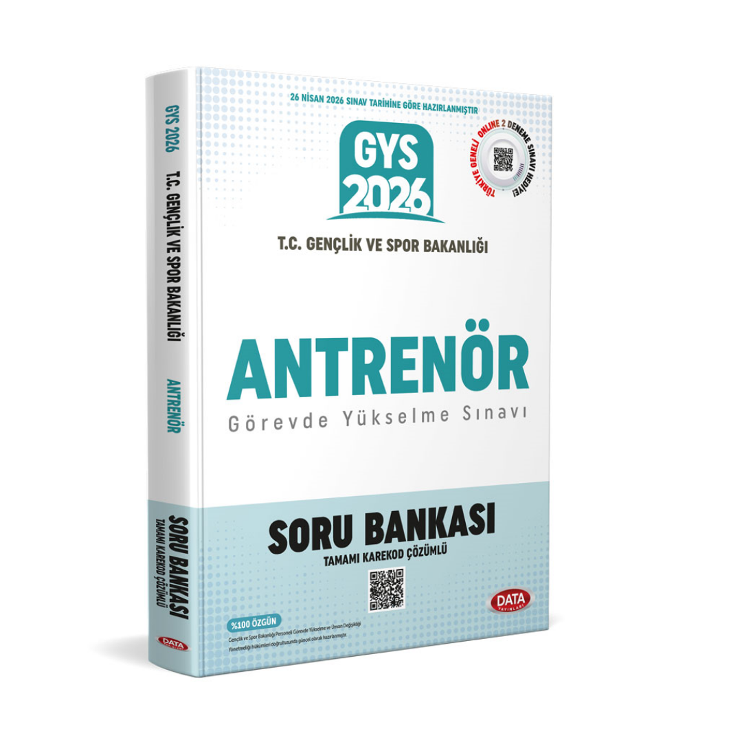 T.C. Gençlik ve Spor Bakanlığı Antrenör GYS Soru Bankası - Karekod Çözümlü Data Yayınları
