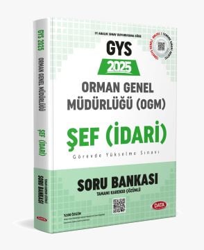 Data Yayınları 2025 GYS Orman Genel Müdürlüğü Şef (İdari) Karekod Çözümlü Soru Bankası