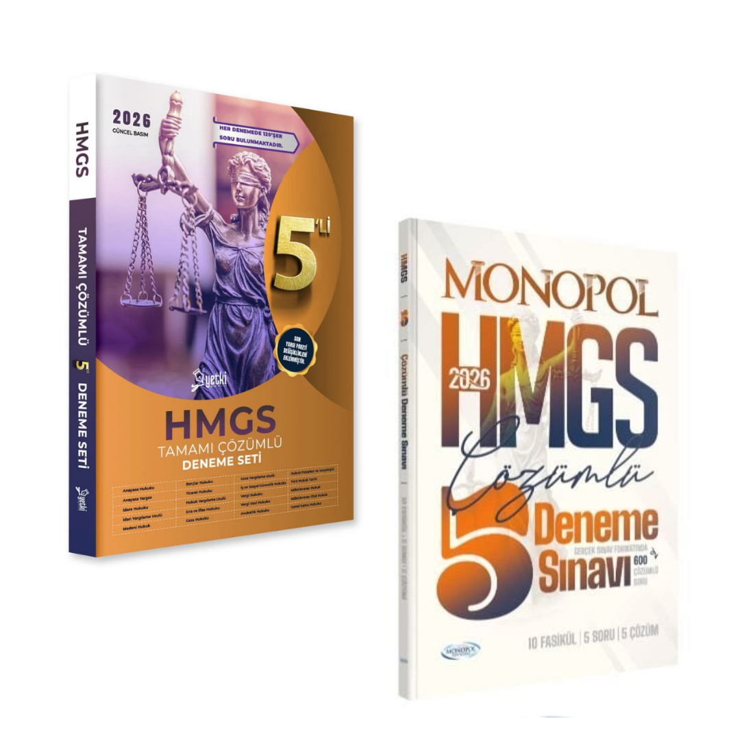 2026 Hmgs 5'li Deneme Seti Yetki Yayınları & Hmgs 5 Deneme Sınavı Monopol Yayınları Seti