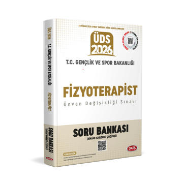 T.C. Gençlik ve Spor Bakanlığı Fizyoterapist ÜDS Soru Bankası - Karekod Çözümlü Data Yayınları